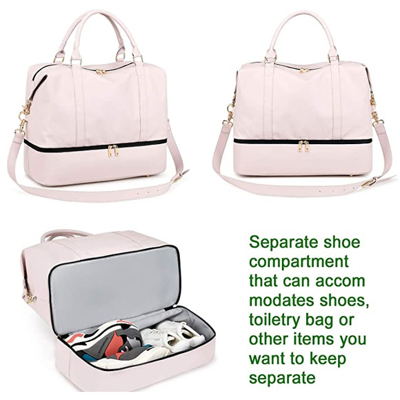 NEW! Women's Larof Luxury Weekender Travel Tote - Picture 2 of 6